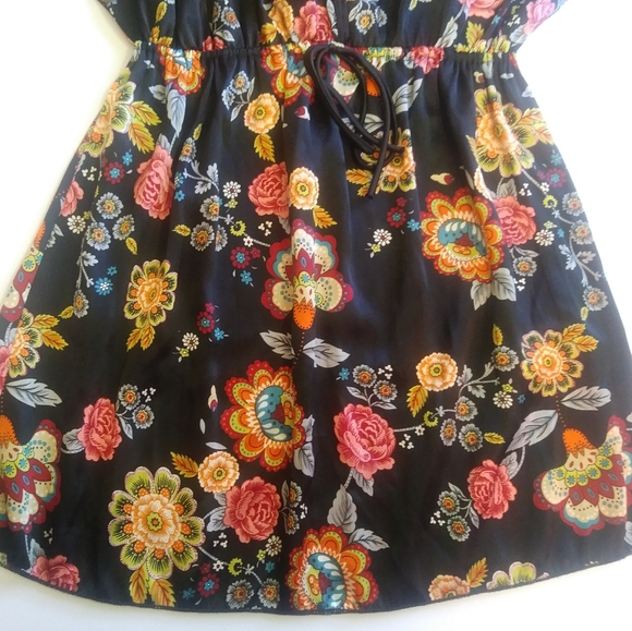 Chocolate Factory M Floral Top Blouse Sleeveless - Picture 4 of 7